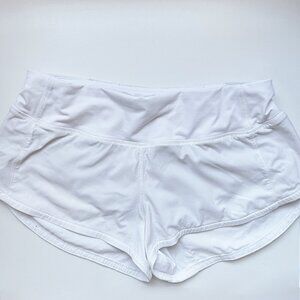 Lululemon Speed Up Low-Rise Lined Short 2.5" White Size: 4